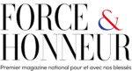 LOGO - Force & Honneur - noir avec slogan et icône couleurs